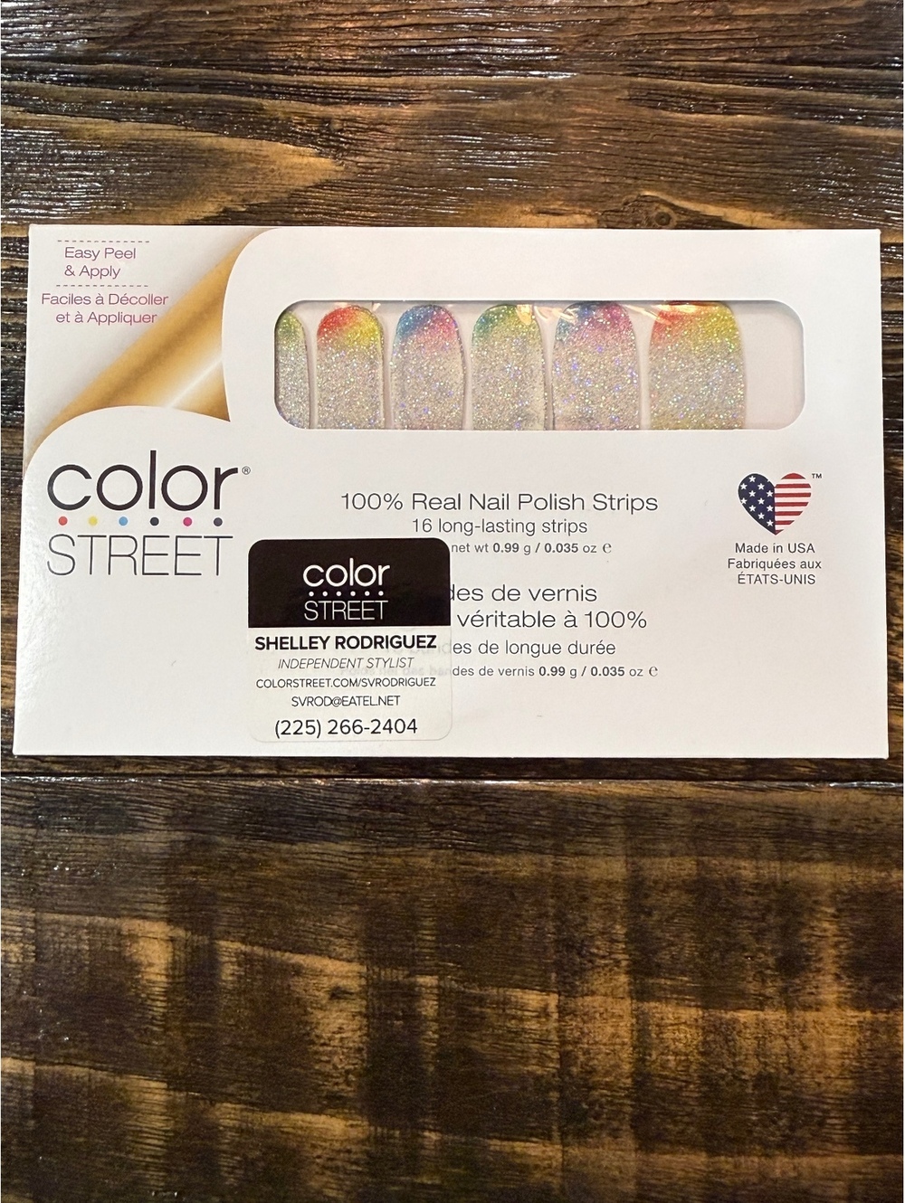 Color Street 100% Real Nail Polish Strips – Throwing Shade | Rainbow Gradient